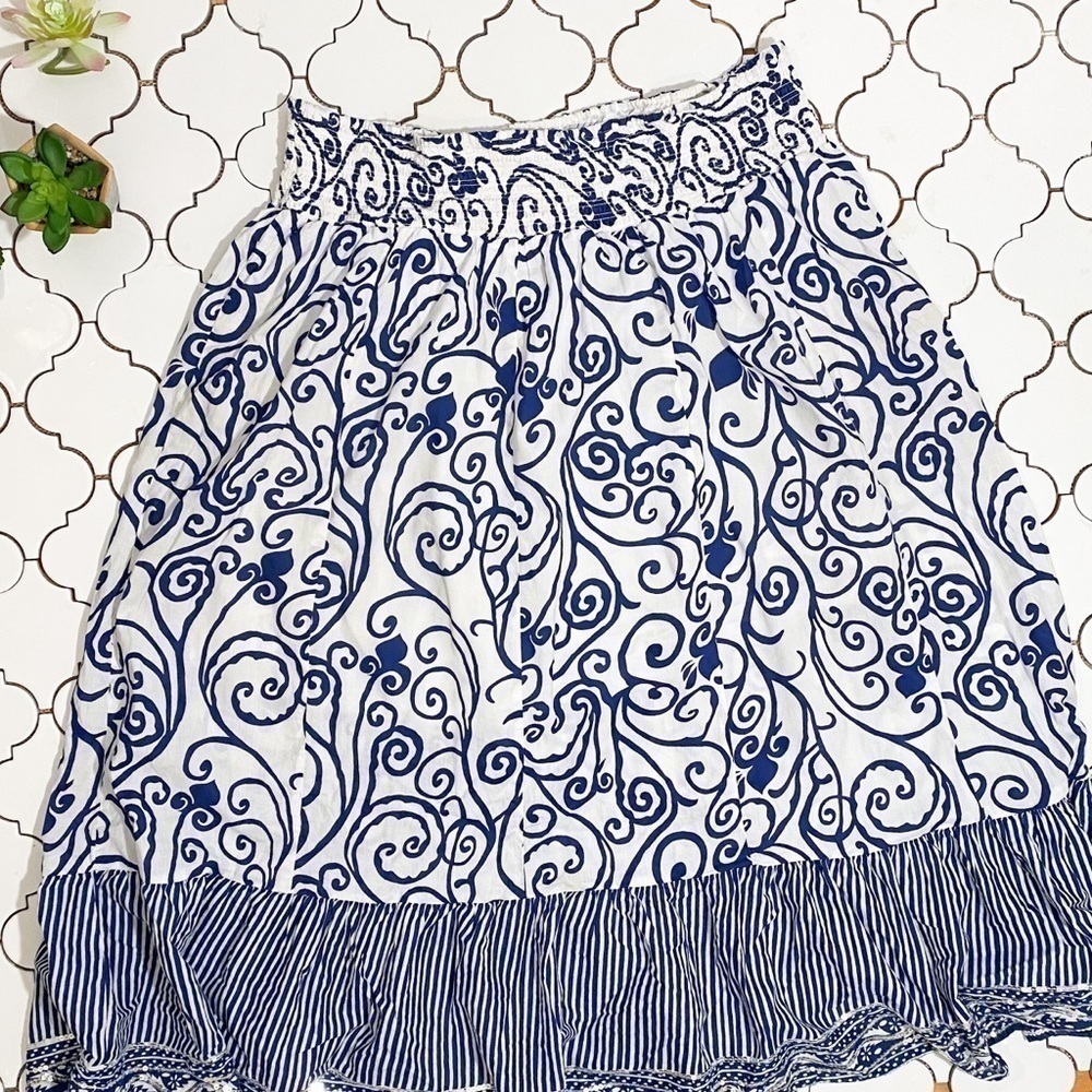 Lane Bryant Navy Floral skirt